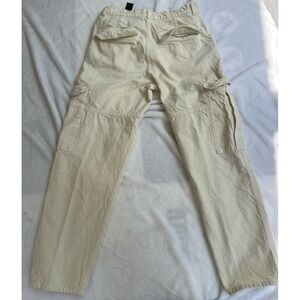 Zara Wide Leg Utility‎ Cargo Pants Size 29 Tan/Cream